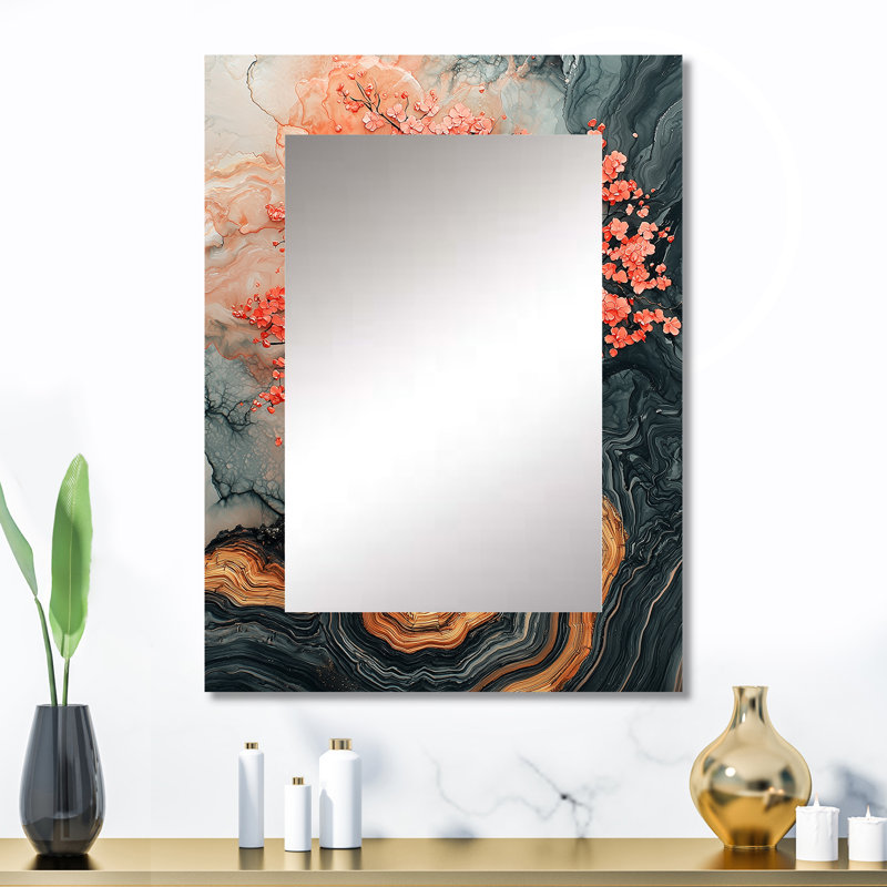 Winschoten - Large Wall Mirror On Metal, 32 po x 24 po