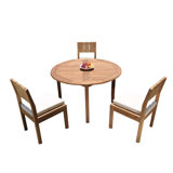 Iowa Outdoor 4 - Piece Teak Dining Set