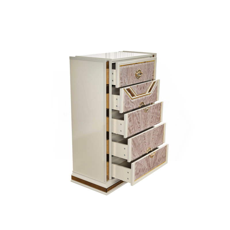Ensemble de chambre avec grand lit 5 pièces Modern Style