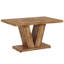 Table de salle à manger de ferme avec piédestal robuste pour les petits espaces