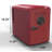 Frigidaire 9 Can Mini Cooler, 6 Liter Personal Fridge, Red Crocodile-126634141