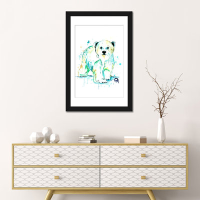 « polar bear baby »-impression sur toile tendue