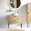 Ensemble de meuble-lavabo de salle de bain pour grand espace, combinaison d'armoire de salle de bain moderne, ensemble d'armoire de salle de bain sans lavabo