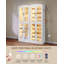 Armoire à chaussures à 9 niveaux, armoire à chaussures haute moderne avec tablettes réglables, 25 à 30 paires, vitrine avec portes en verre et lumières DEL, armoires en verre pour couloir, blanc-839911742