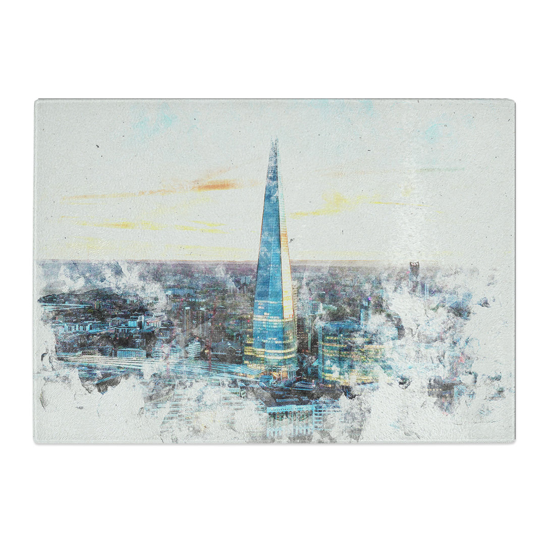 Tempered Glass the Shard London England Skyline Chopping Board