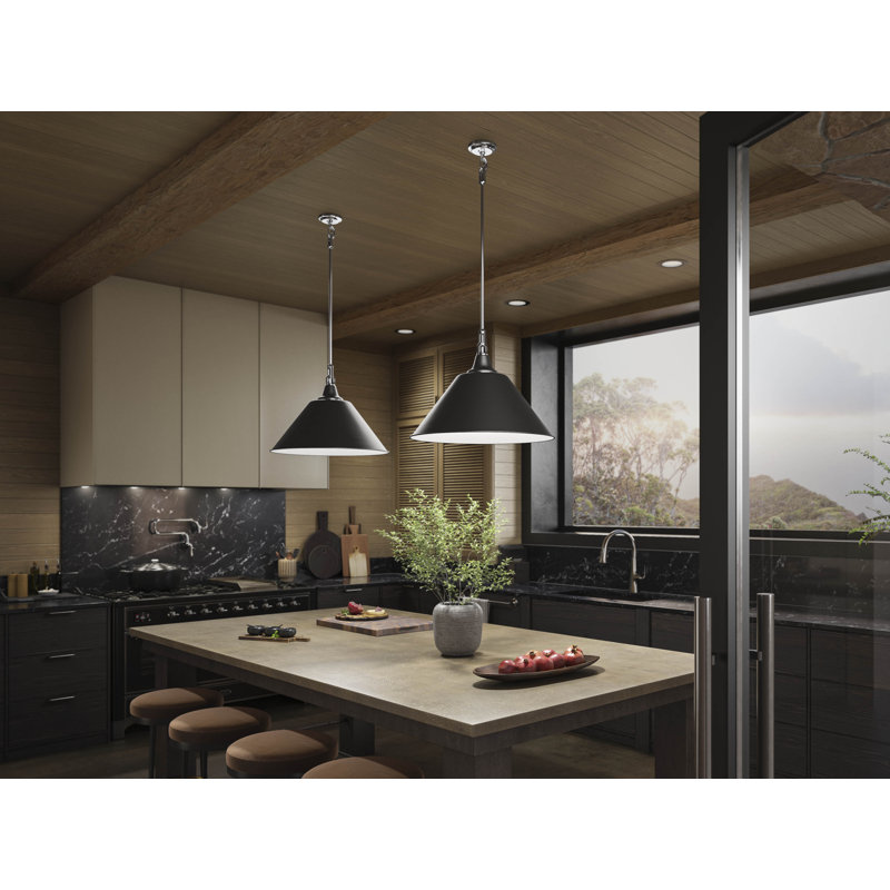 Varla 24 In. Pendant, 72.44" H x 24" W x 12.38" D, Chrome