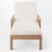 Outdoor Solid Wood Chaise Lounge With Cushion-92941314
