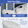 SUPERFLO Macerating Toilet with Waste Disposal and Upflush Toilet System