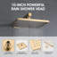 Ensemble de robinet de douche mural avec valve brute-85340317