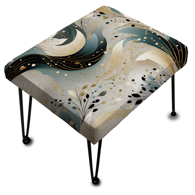 Repose-pieds vert et blanc Sparkling Dazzle Glamour - Glam