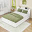 Grand lit plateforme en bois avec lit gigogne et 2 tiroirs-1081273279