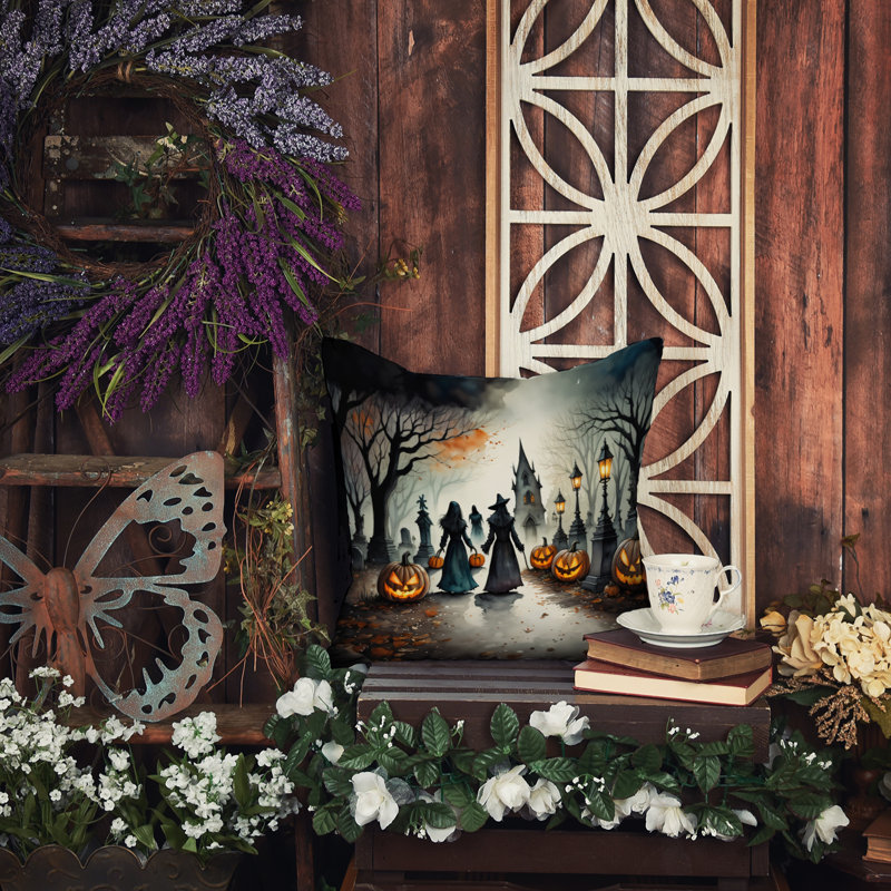 Coussin décoratif More Spooky Halloween, 14 po x 14 po