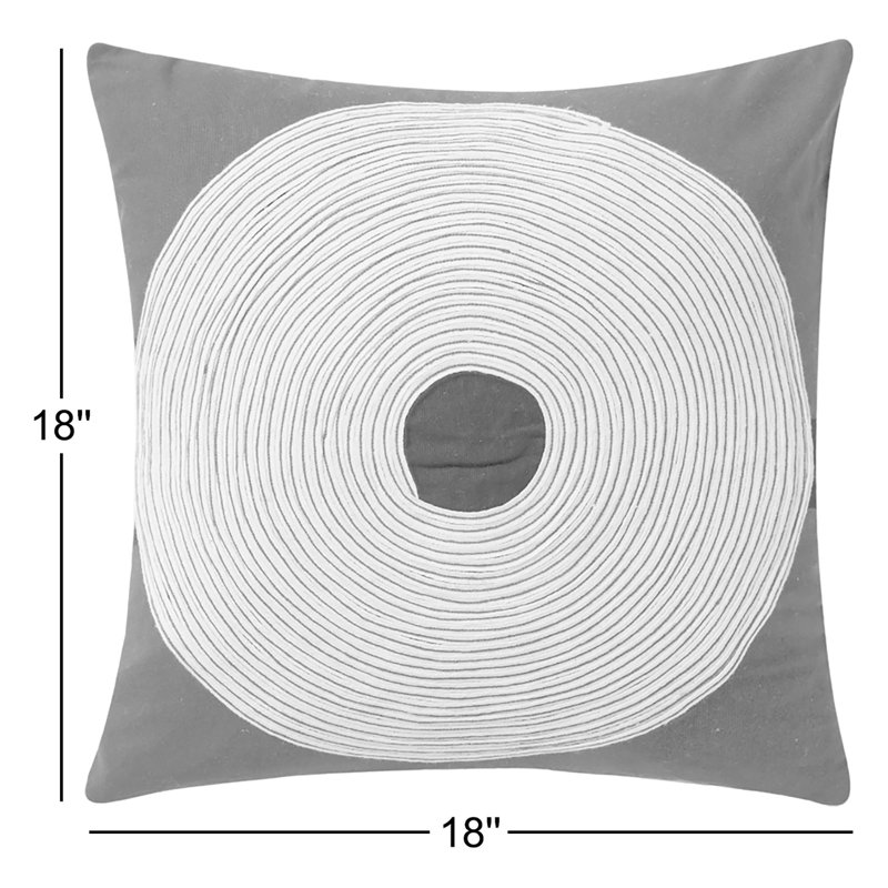 Coussin 18 po x 18 po Rosealina, Polyester/ Bourre en polyester