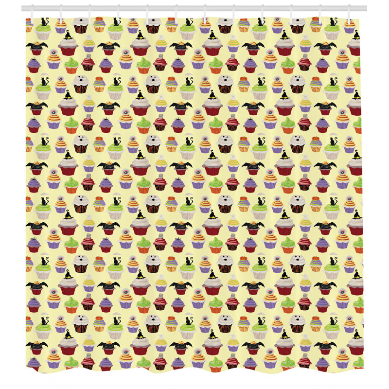Shower Curtain with Hooks Included, 70" H x 69" W