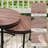Modern Round Nesting Tables - Rich Dark Wood-Grain Finish Tops, Space-Saving Design for Living Room, Bedroom & Small Spaces