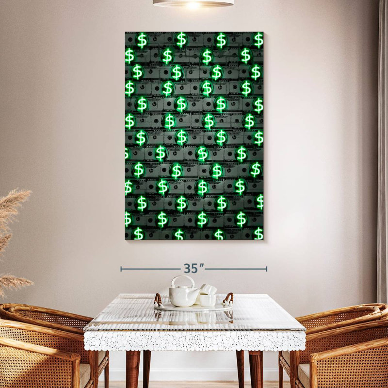 Kerner Money Money Money, 51" H x 34" W