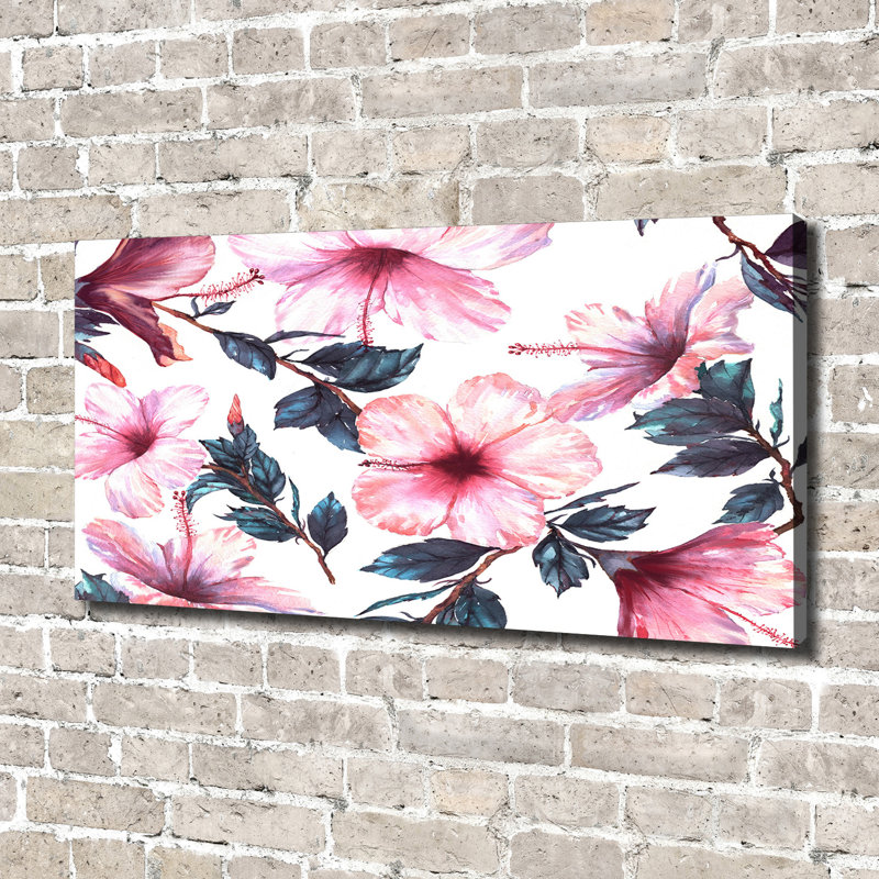 Hibiscus Flowers - Wrapped Canvas Print