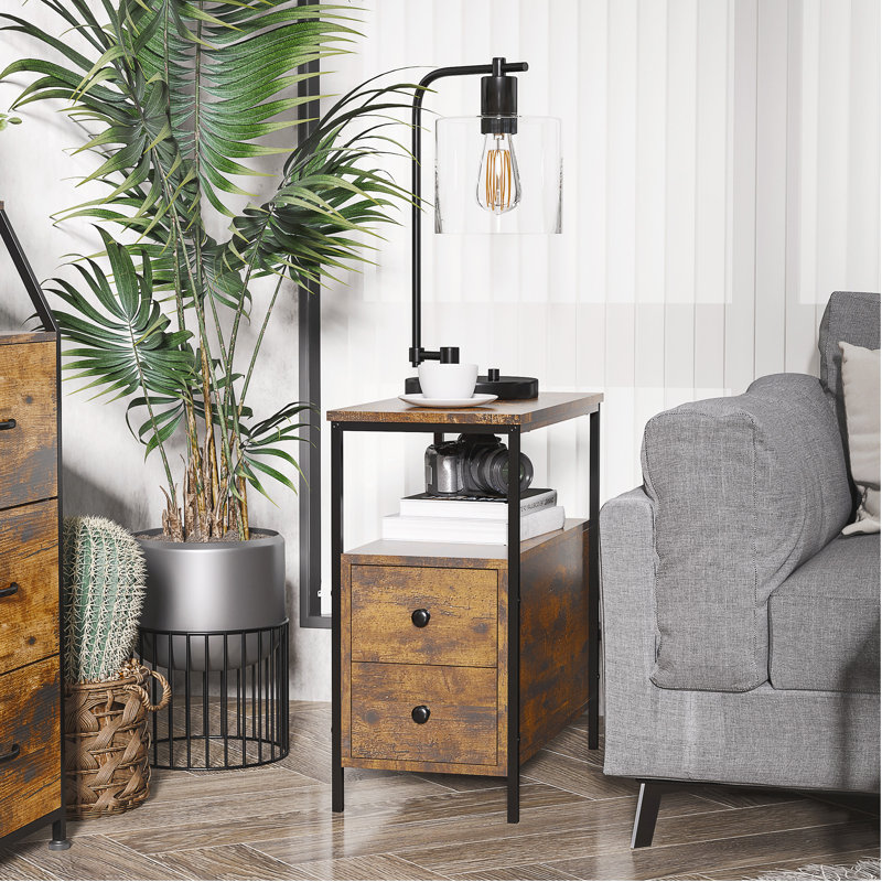 Bubba Narrow Side Table with Storage