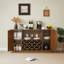 Buffets et armoires de rangement spacieux, armoire de cuisine moderne en MDF de 58 pouces