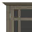 Bedford 39"W Solid Wood Transitional Medium Display Cabinet with Glass Doors and Adjustable Shelves-1575488049