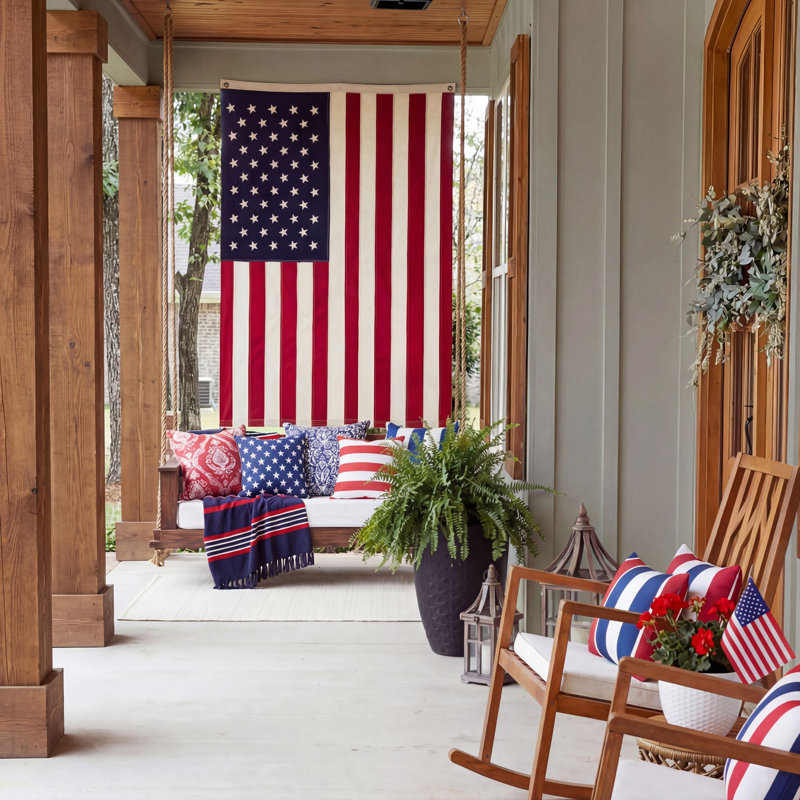 Drapeau de maison en polyester 2 côtés 36 x 60 po