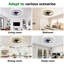 Ventilateur de plafond avec lumières et télécommande, ventilateur de plafond à profil bas de 13 po Fandelier, ventilateur de plafond à DEL encastré moderne à intensité variable 3000K-6000K pour chambre à coucher-831273116