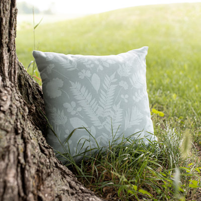 Traditional Fringed Outdoor Throw Pillow
