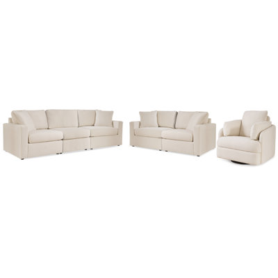Modmax 3-Piece Sectional Sofa, 2-Piece Sectional Loveseat and Swivel Glider Recliner -  Hokku Designs, 977A8E43AF15479EB7C9952281AB0AF4