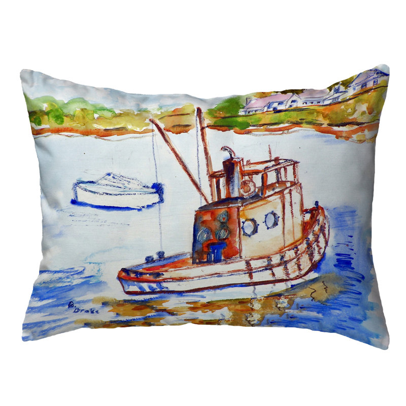  Coussin intérieur / extérieur Rusty Boat, 11 po x 14 po