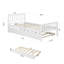 Lits simples peu encombrants avec lit gigogne, bois de pin, style contemporain pour petits espaces