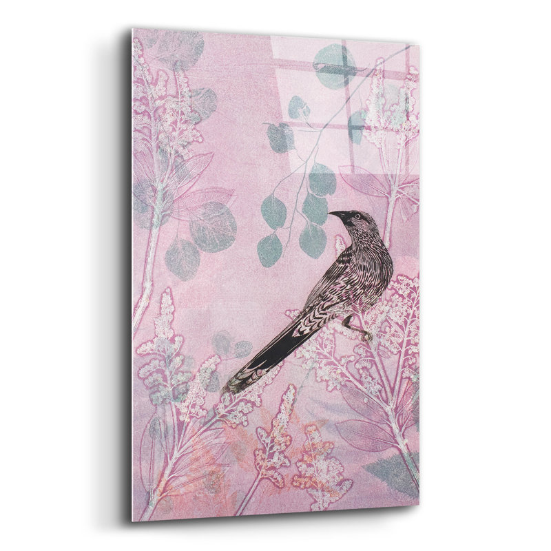 «Dussk Watchbird In Pink» par trudy riz, H 24 po x l 16 po x P 0,2 po