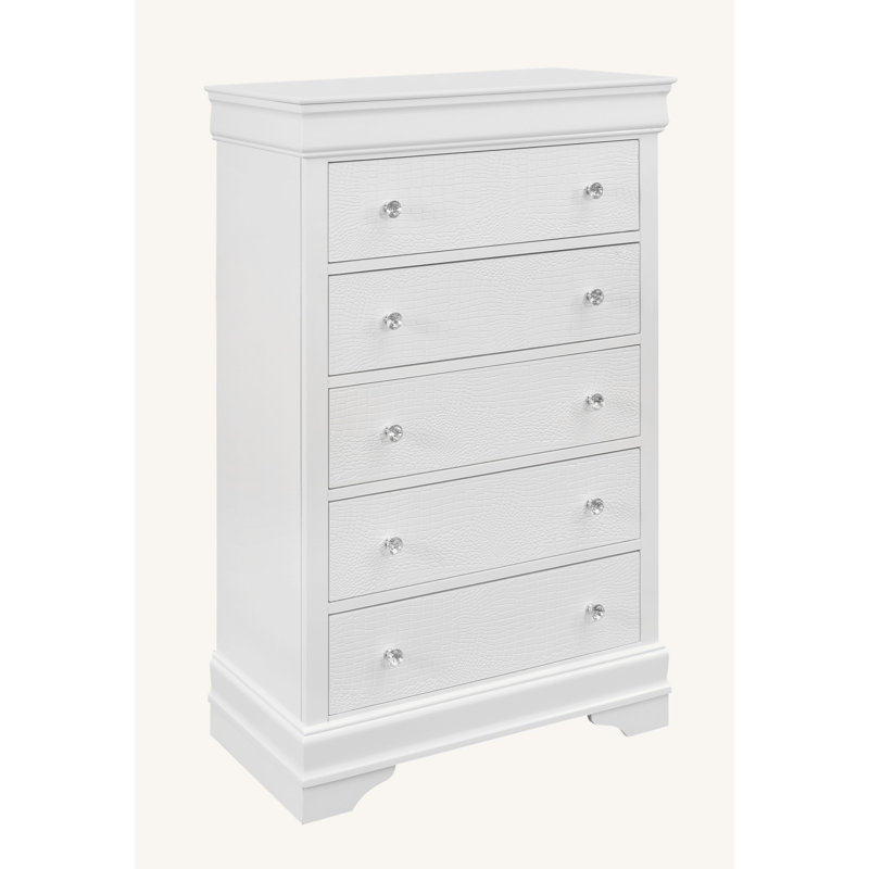 Commode blanche en métal