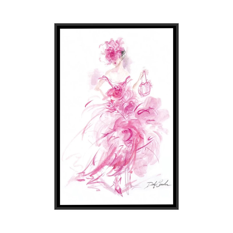 « parisian night », impression sur toile, H 26 po x l 18 po x P 1,5 po, Toile avec cadre noir, Pas de tapis