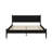 Black Mid - Century Modern Eastern King Platform Bed, With Slat Kit, Round Tapered Legs, No Box Spring For Bedroom Refresh