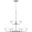 Sabeera 9-Light Brushed Nickel Chandelier-1899162732