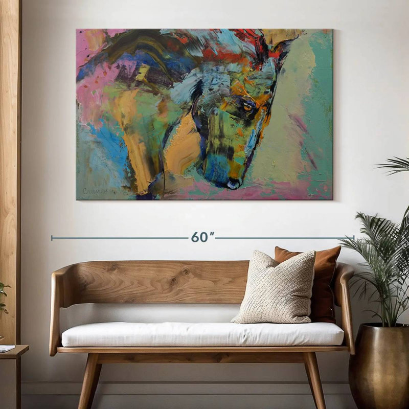 Bramter Painterly Horse, H 34 po x l 51 po