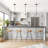 7.9'' Wide Single Clear Glass Shade Kitchen Island Pendant Lighting-1340303938-1338266195
