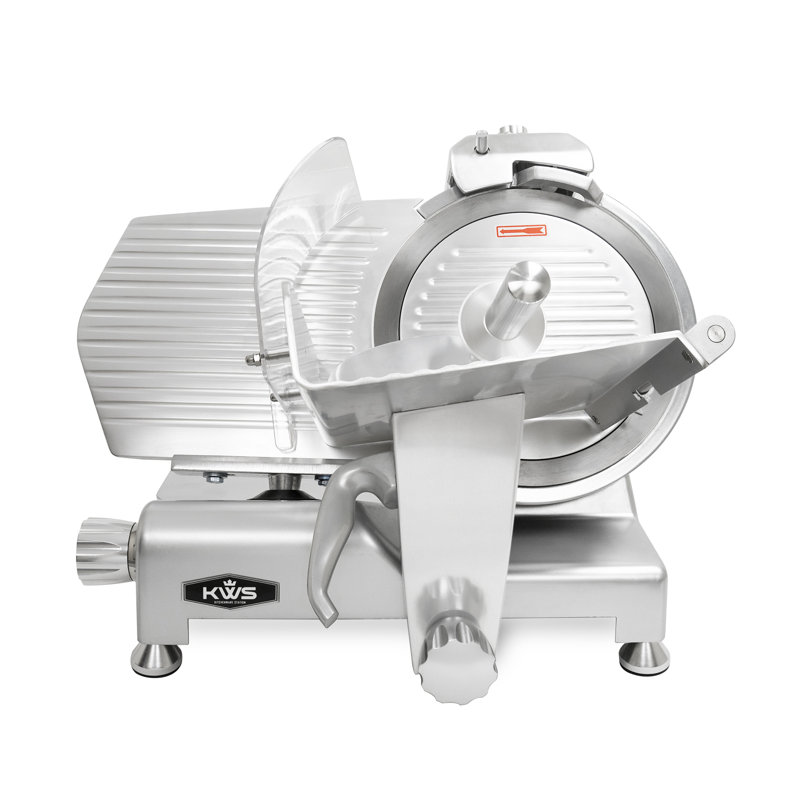 Trancheuse à viande électrique de 12 po KWS de 320 W + lame en acier inoxydable, trancheuse à fromage congelée