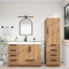 Meuble-lavabo autoportant avec tiroirs latéraux Carla-2065889994-2065889999