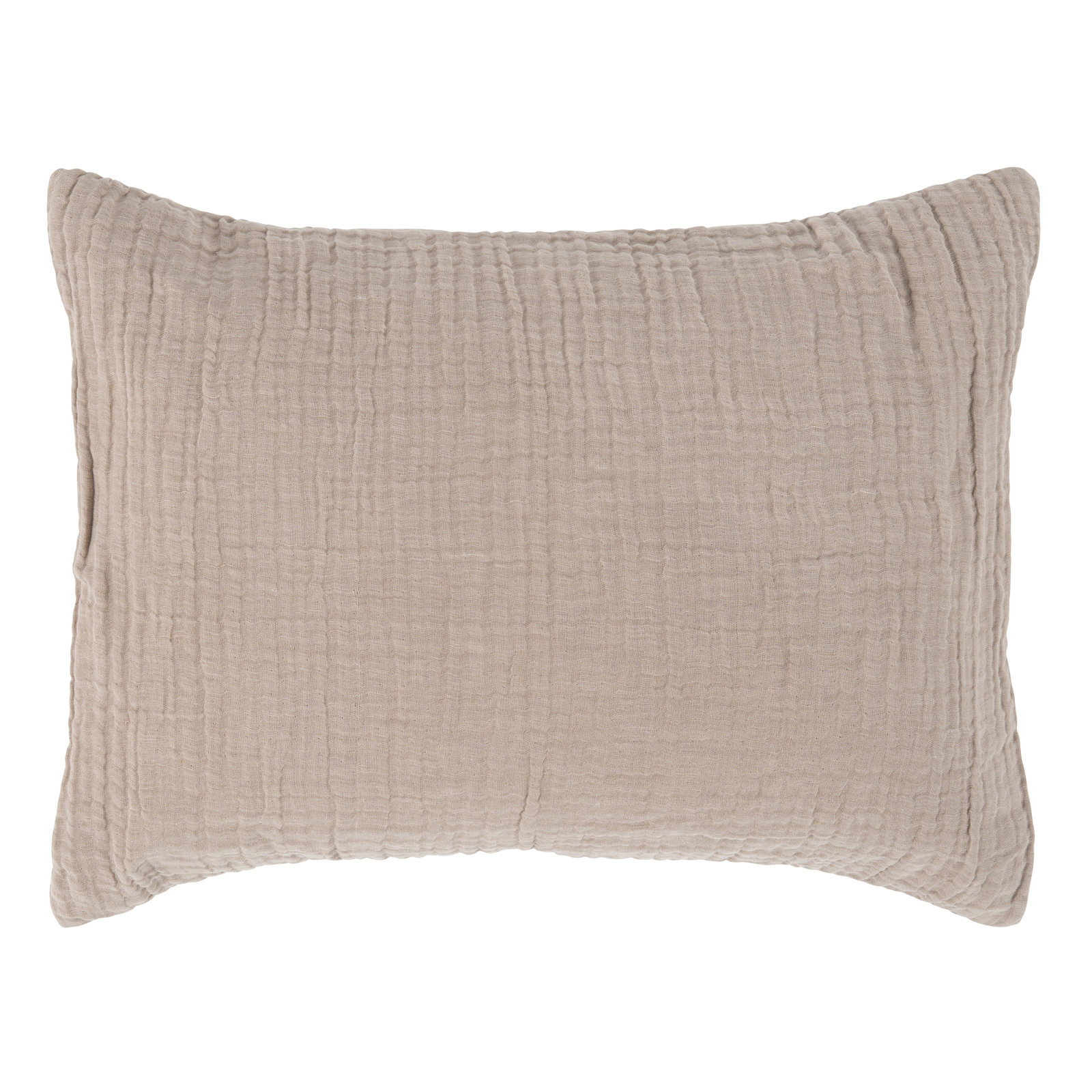 Daila Linen Blend Shams, Standard, Brown