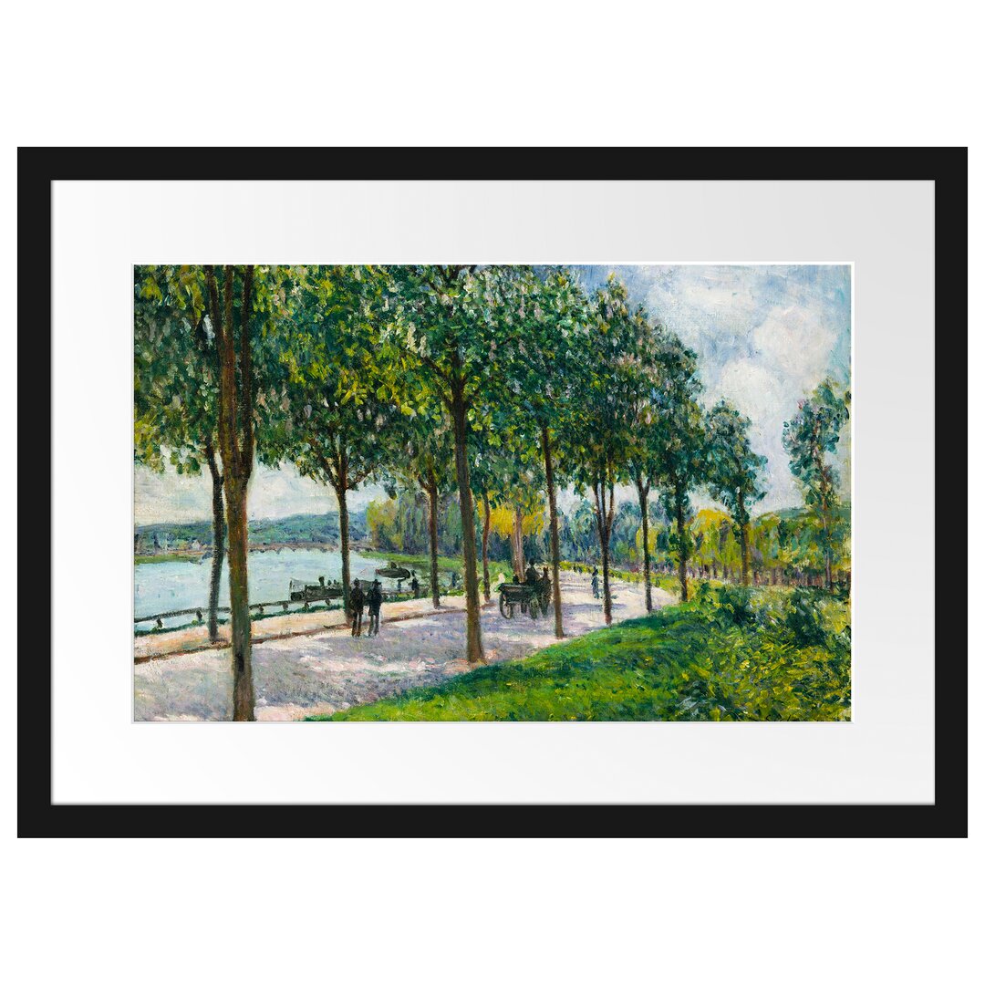 Gerahmter Kunstdruck Allée of Chestnut Trees von Alfred Sisley