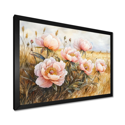 Art sur toile, pivoines par The Open Prairie III