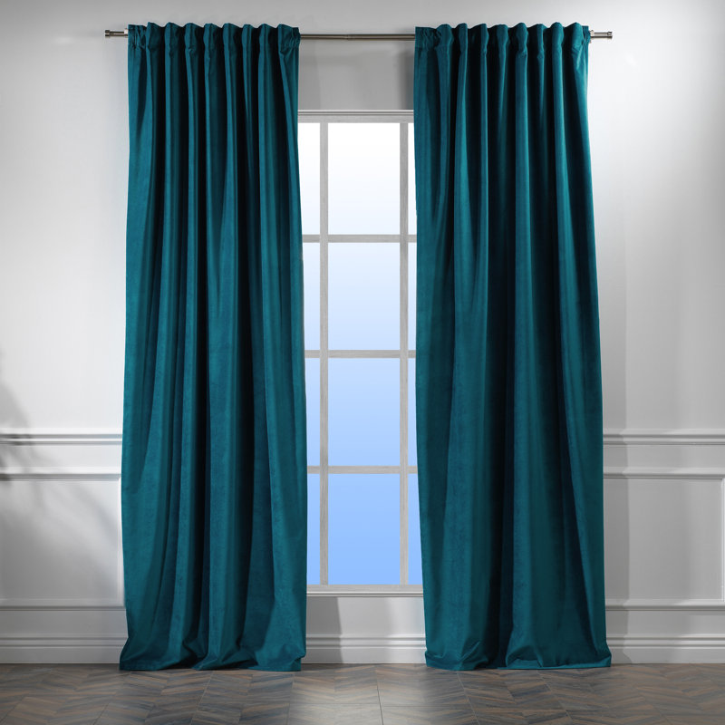 Decorative Double Panel in Matt, Extra Wide X Extra Long, L 52 po x L 72 po, 35 bleu sarcelle