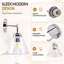 Luminaire de meuble-lavabo moderne avec abat-jour en verre transparent-471192553-321541586