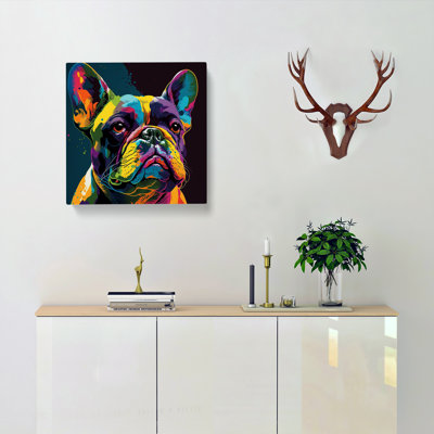French Bulldog Fauvism No.1 - Wrapped Canvas