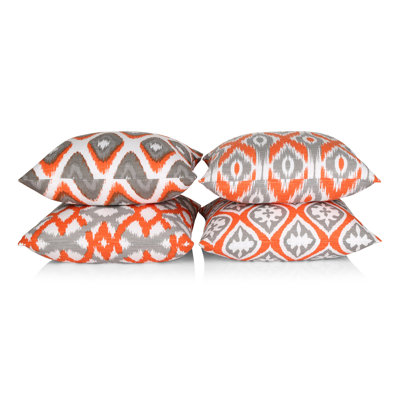 Loyd Ikat Square Throw Cushion Cover