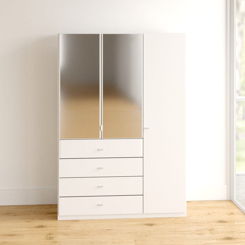Sinsheim 3 Door Wardrobe, White