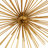 Gold Metal Starburst 3D Short Spike Home Wall Decor, Set of 3 6", 9", 12"W-389687003