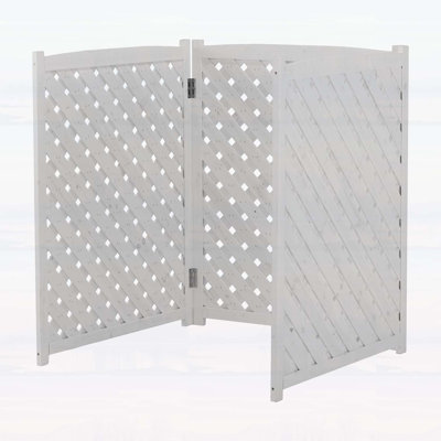Paravent en bois pour plus d'intimité et de ventilation