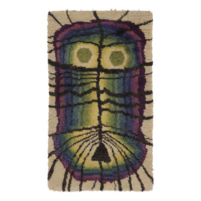 Scandinavian One-of-a-Kind 3'9x6'7 Hand Knotted Area Rug